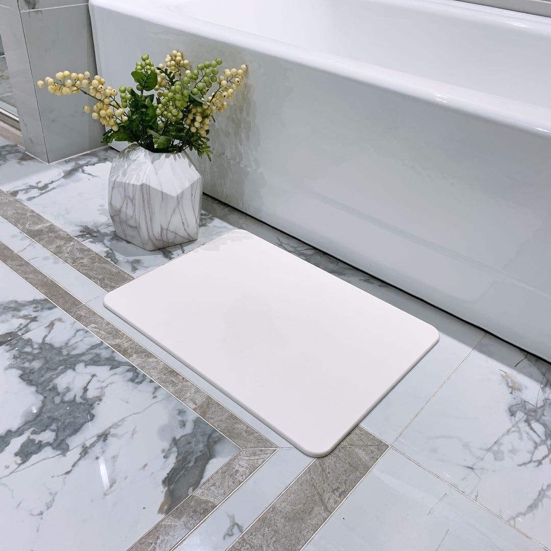 🌿 SafeStep™ Stone Bath Mat | Step into a Cleaner, Safer Bathroom 🌿